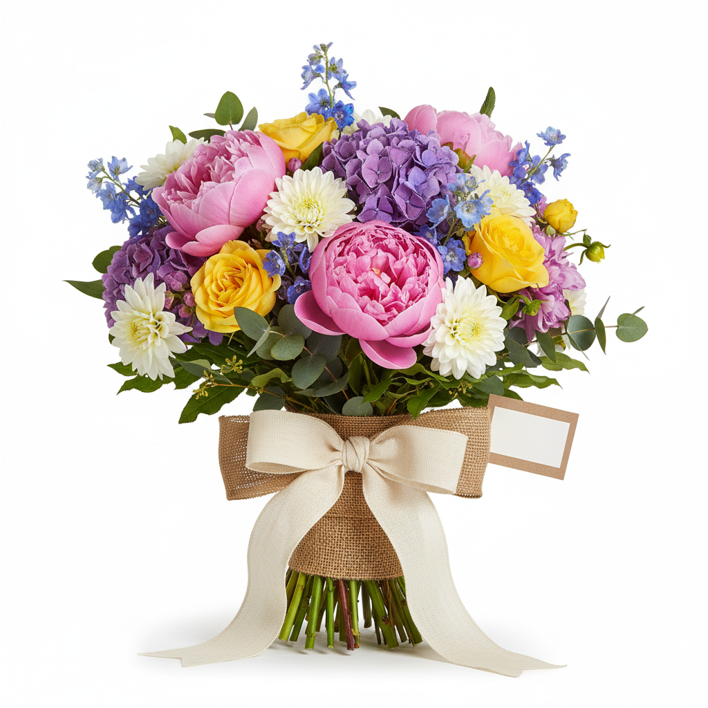 Yaprakları Çiçek Buketleri